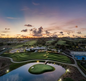 The golf clubhouse at Apes Hills Barbados